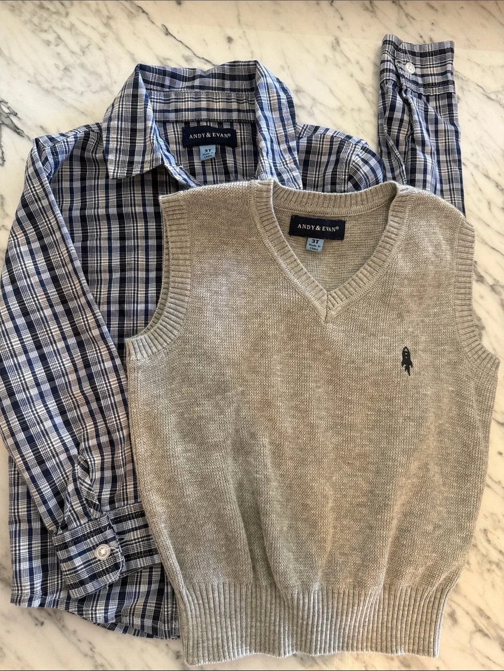 Andy & Evan Shirt & Vest 2 Piece Set